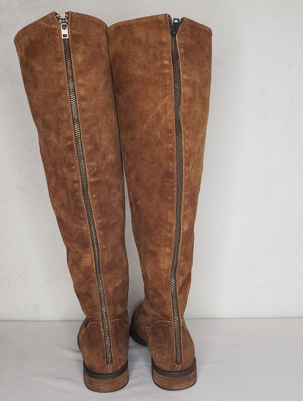 Born Tall Suede Over-the-Knee Boots in Ruatic Brown - Picture 6 of 16